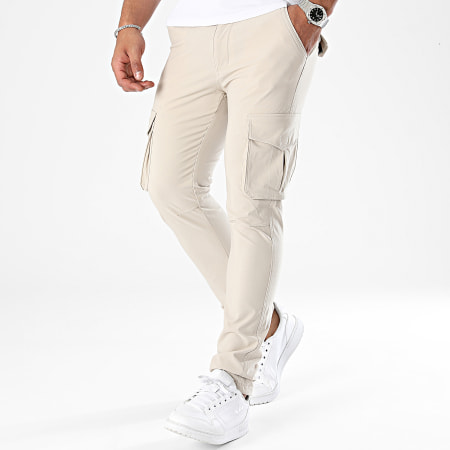 John H - Pantaloni cargo beige