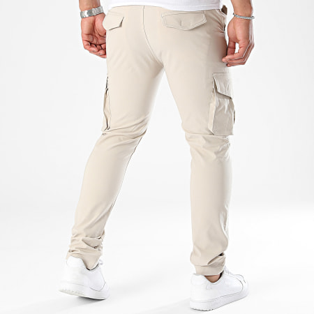 John H - Pantalon Cargo Beige