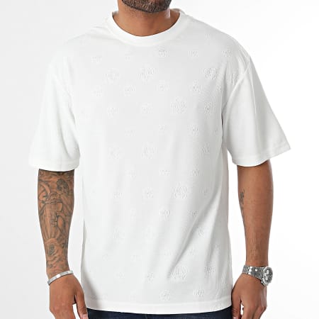 John H - Tee shirt Blanc Floral