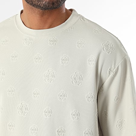 John H - Tee shirt Beige Floral
