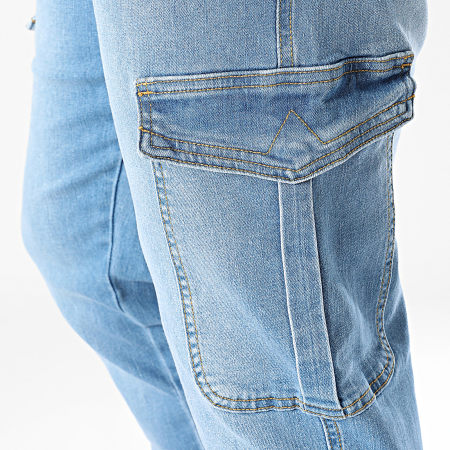 John H - Vaqueros Cargo Denim Azules