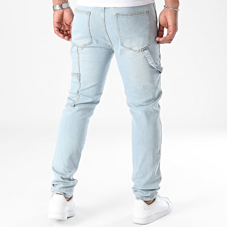 John H - Jeans regolari in denim blu