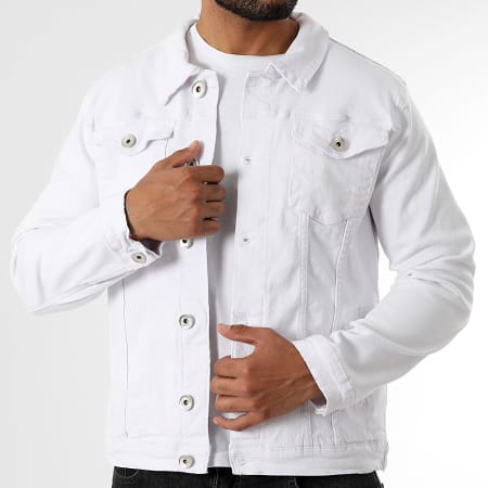 LBO - Veste Jean 0305 Denim Blanc