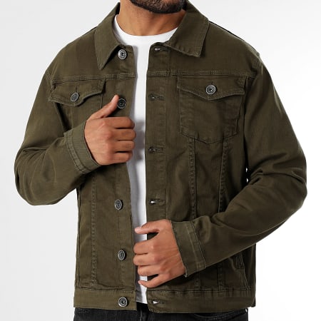 LBO - Veste Jean 0306 Denim Vert Kaki