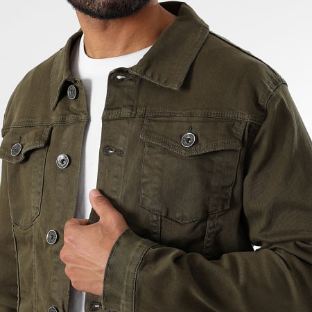 LBO - Veste Jean 0306 Denim Vert Kaki