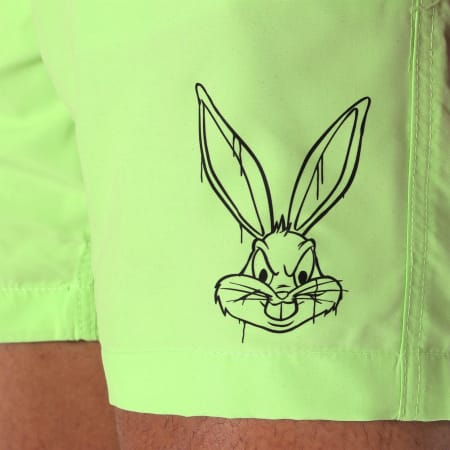Looney Tunes - Pantaloncini da bagno Angry Bugs verde fluo