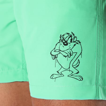 Looney Tunes - Pantaloncini da bagno Angry Taz Verde pastello