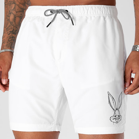 Looney Tunes - Pantaloncini da bagno Angry Bugs Bianco