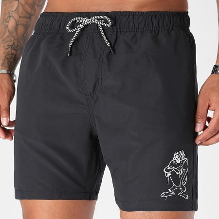 Looney Tunes - Pantaloncini da bagno Angry Taz Nero