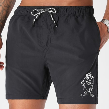 Looney Tunes - Pantaloncini da bagno Angry Taz Nero