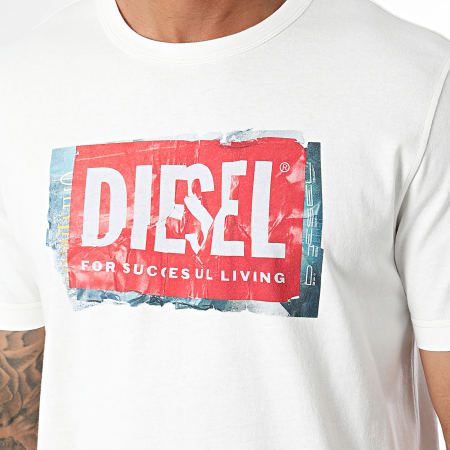 Diesel - Adjust Q6 T-shirt A15379-0AKAK Wit