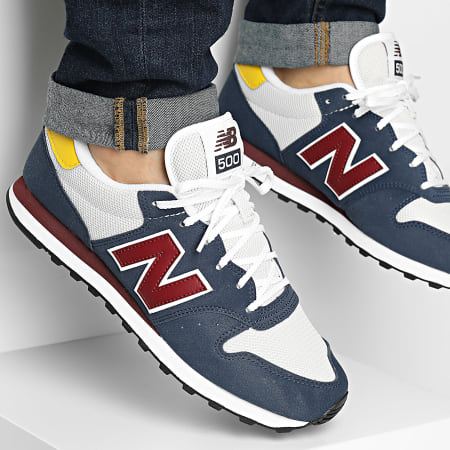 New Balance - Baskets GM500RTB Beige Navy Red Yellow