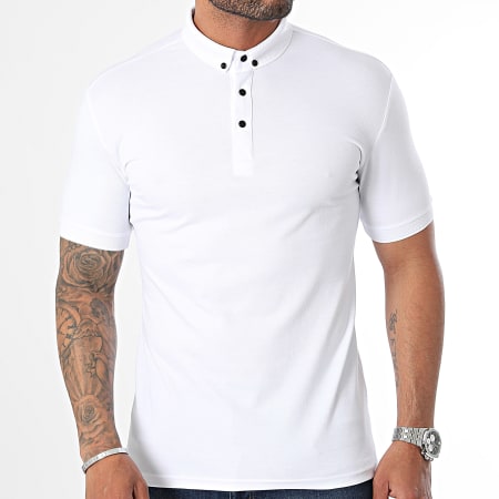 Mackten - Polo Manches Courtes 1024 Blanc