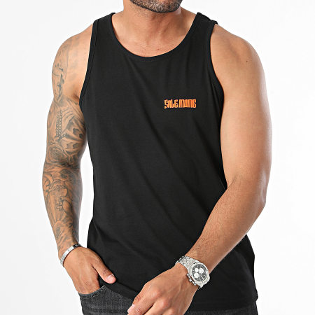 Sale Môme Paris - Camiseta de tirantes King Teddy Negro Naranja