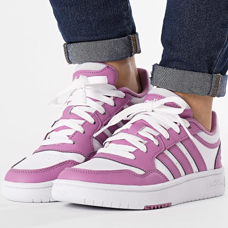 Adidas Sportswear - Baskets Femme Hoops 3.0 W IH0174 Footwear White Preloved Purple