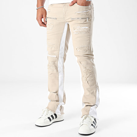 Classic Series - Donker Beige Flare Jeans