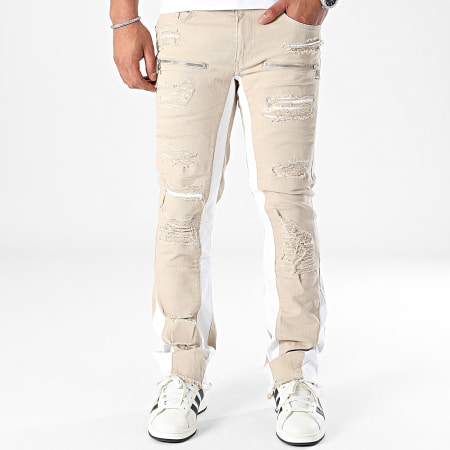 Classic Series - Donker Beige Flare Jeans