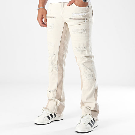 Classic Series - Beige flare jeans