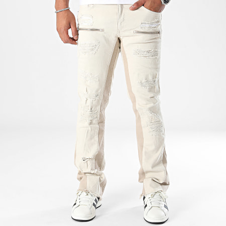 Classic Series - Beige flare jeans