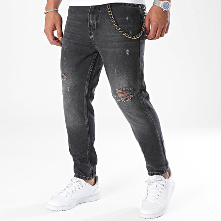 2Y Premium - Slanke zwarte jeans