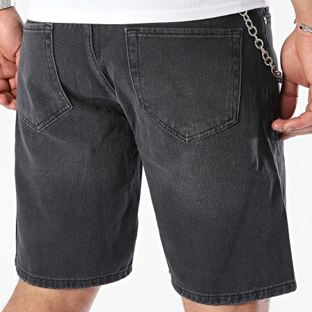 2Y Premium - Pantalones cortos vaqueros gris marengo