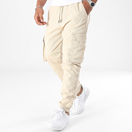 2Y Premium - Pantaloni cargo beige