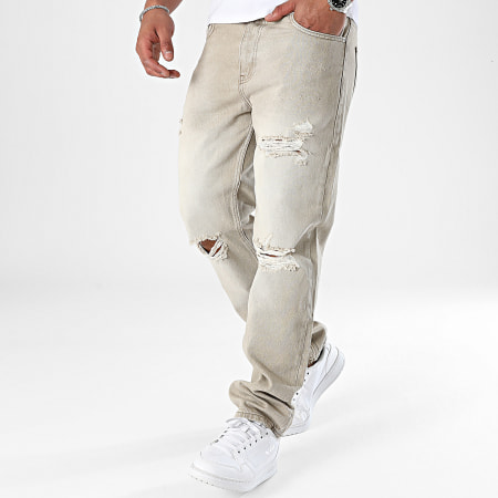 2Y Premium - Normale jeans beige