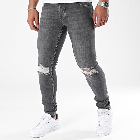 2Y Premium - Houtskool Grijze Skinny Jeans