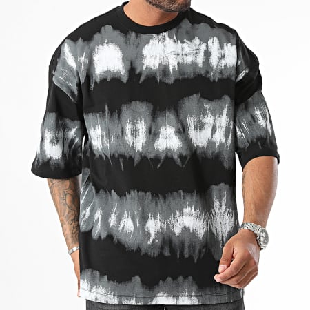 2Y Premium - Oversize Tee Shirt Negro Gris Blanco