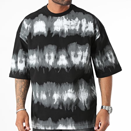 2Y Premium - Oversize Tee Shirt Negro Gris Blanco