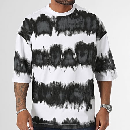 2Y Premium - Tee Shirt Oversize Blanc Noir Gris