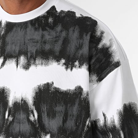 2Y Premium - Oversized T-shirt Wit Zwart Grijs