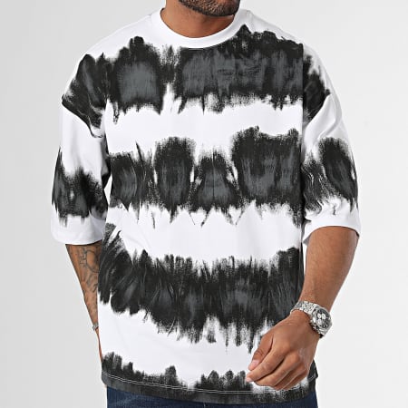 2Y Premium - Oversize Tee Shirt Blanco Negro Gris