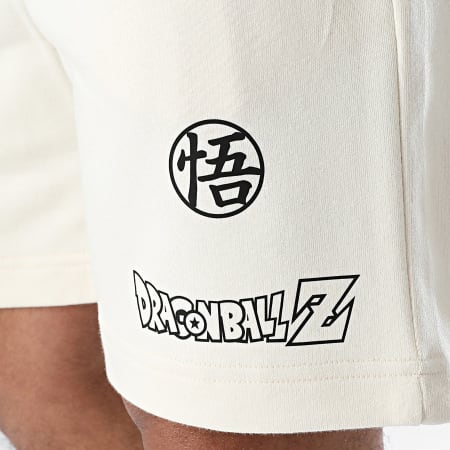 Dragon Ball Z - Pantalón corto de jogging Goku Beige Molton