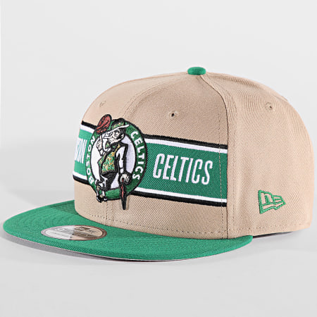 New Era - Boston Celtics 9 Vijftig Snapback Cap 60507210 Beige Groen