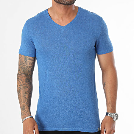 Paname Brothers - Camiseta azul real con cuello en V