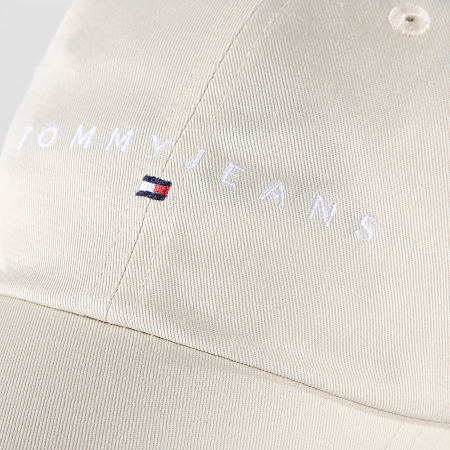 Tommy Jeans - Lineair Logo 8-Panel Cap 2894 Licht Beige