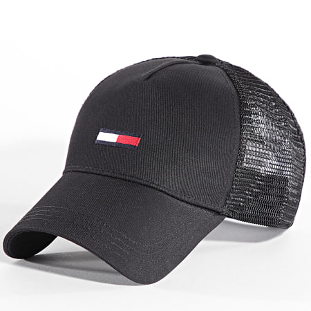 Tommy Jeans - Trucker Langwerpige Vlag Cap 2425 Zwart