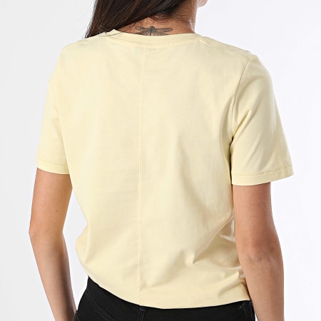 Tommy Hilfiger - Camiseta de mujer Reg Script 2589 Amarillo