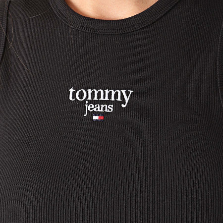 Tommy Hilfiger - Robe Débardeur Femme Essential Logo 1 Bodycon 8658 Noir
