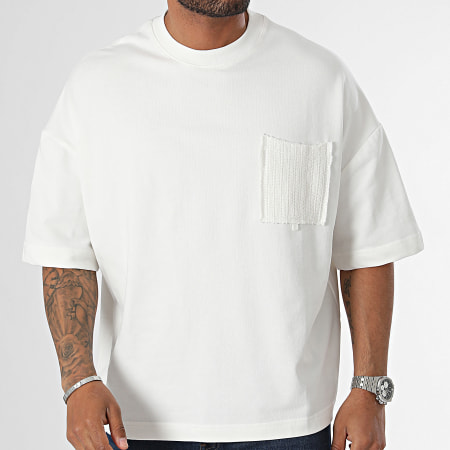 2Y Premium - Oversize Pocket Tee Shirt Blanco