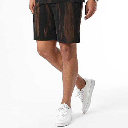 2Y Premium - Zwart oversized T-shirt en joggingshortset