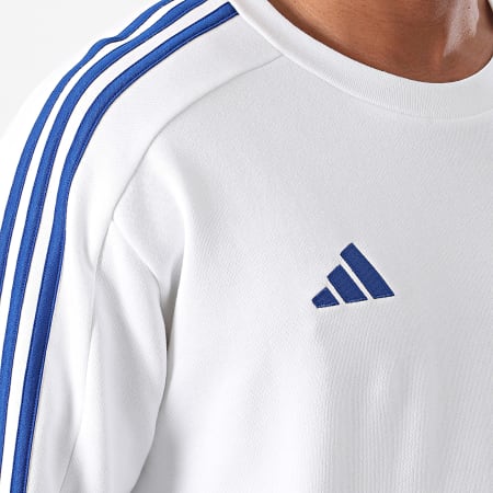 Adidas Sportswear - Sweat Crewneck A Bandes Real Madrid IT3800 Blanc