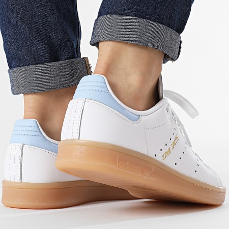 Adidas Originals - Stan Smith Zapatillas Mujer II0010 Calzado Blanco Golpe Azul Goma3