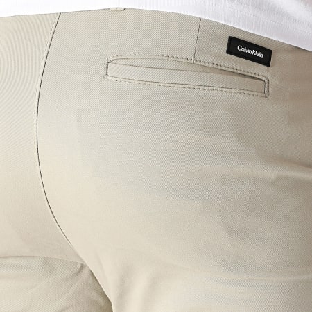 Calvin Klein - Pantalones chinos de sarga modernos 3696 Negro