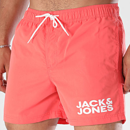 Jack And Jones - Pantaloncini da bagno in corallo di Bali