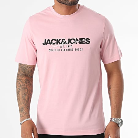 Jack And Jones - Maglietta Alvis rosa