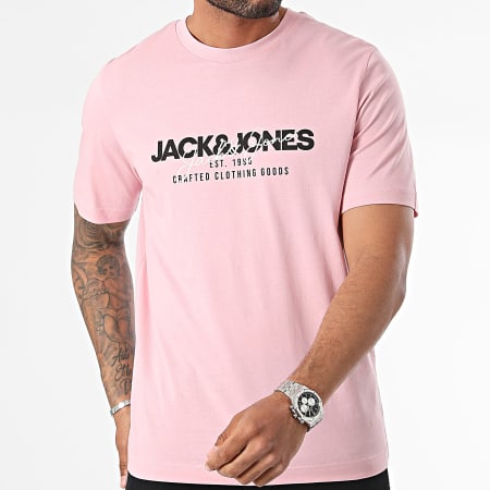 Jack And Jones - Camiseta rosa Alvis