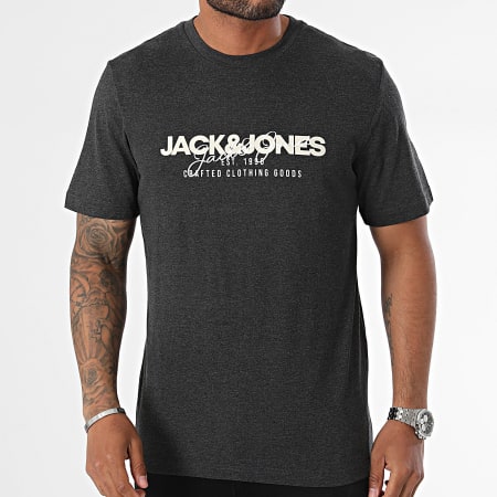 Jack And Jones - Camiseta Alvis Gris Carbón