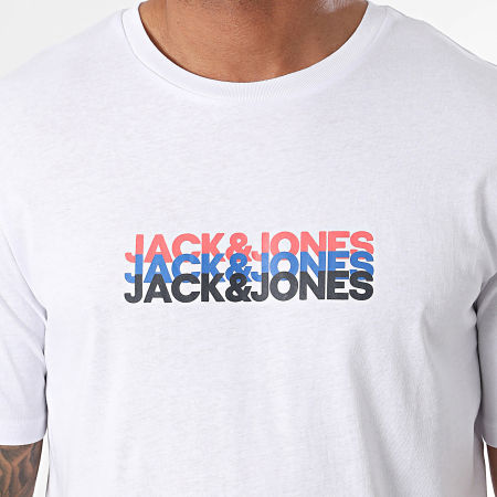 Jack And Jones - Cyber Tee Shirt Bianco